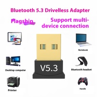 Adaptateur USB Bluetooth 5.3, récepteur et émetteur sans fil Bluetooth pour haut-parleur audio, souris, clavier - Portée de 10 m, sans pilote