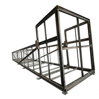 Maison modulaire préfabriquée de luxe sur mesure OEM 20 pieds 40 pieds, maison conteneur galvanisée à ossature légère en acier