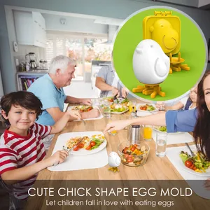 Molde de plástico creativo DIY para huevos, divertido molde para bolas de arroz y almuerzo, herramienta de cocina, modelo personalizado de huevo cocido para niños - Product Image 4