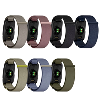 Bracelet en nylon à fermeture auto-agrippante pour bracelet intelligent Garmin CIRQA (sans écran), bracelet de sport réglable en velcro de remplacement