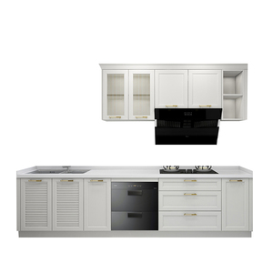 Accesorios de montaje de cocina de <span class=keywords><strong>despensa</strong></span> gris de granja completa de madera de EE. UU. Gabinetes de pared con puertas de agitador de <span class=keywords><strong>Granero</strong></span> UV - Product Image 1