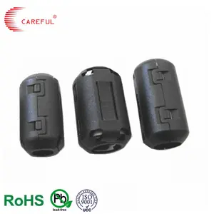 Empresa cuidadosa Tecnologia avançada Amostra grátis EMI Clamp Clip On Cable Ferrite Core Preto