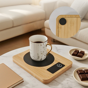 Regalo DE BODA promocional Utensilios eléctricos Plato Fancy Pad Smart <span class=keywords><strong>Usb</strong></span> Powered Escritorio de madera <span class=keywords><strong>Taza</strong></span> de té Caliente Mantener caliente <span class=keywords><strong>Taza</strong></span> de café de calor - Product Image 3