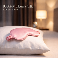 Masque de sommeil en soie de mûrier 100% biologique personnalisé avec logo, cache-yeux de voyage en soie pour dormir