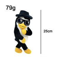 Peluche pingouin esthétique moche et mignonne, peluche pingouin dansant, peluche pingouin moche, peluche virale sur internet