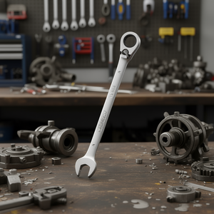 Stanley Reversible Ratchet <b>Wrench</b> 9mm Metric Combination <b>Wrench</b> - Product Image 3