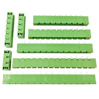 Connecteur de broches droites à embase fileté pour PCB, pas de 7,62 mm, avec prise de verrouillage - Type à souder 1-14P