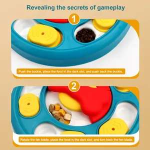 Juguetes de rompecabezas para perros, comedero lento interactivo, aumenta el coeficiente intelectual del cachorro, dispensador de comida, plato anti-ahogo para lamer, suministros para mascotas - Product Image 6