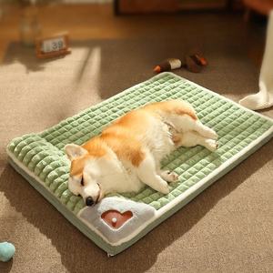 Estera de cama gruesa para perros para todas las estaciones, almohadilla de dormir grande lavable extraíble para mascotas para perros, venta al por mayor de fábrica - Product Image 1