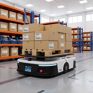 <span class=keywords><strong>Robot</strong></span> AGV de levage latéral de 1500 kg avec navigation laser <span class=keywords><strong>SLAM</strong></span> et QR pour le transport de palettes en usine - Product Image 1