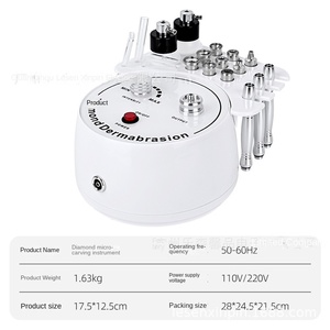 Appareil de beauté 3-en-1 en alliage de chrome pour <span class=keywords><strong>micro</strong></span>-dermabrasion, nettoyage du visage et rajeunissement, étanche et portable - Product Image 2