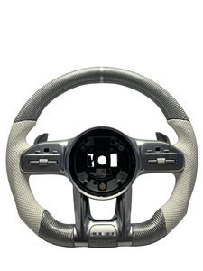 Volant sport AMG en cuir et fibre de carbone pour Mercedes Benz C E S G GLE GLS GLC CLS W213 W222 W205 C63, nouvelle édition améliorée - Product Image 1