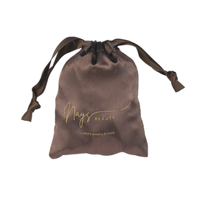 Özel Logo büyük saç demetleri için saten ipli kese Lashes peruk takı yüksek kaliteli ipek saten saten hediye ambalaj çantası - Product Image 5