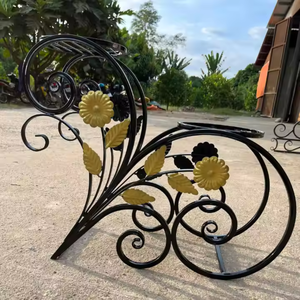Vente en gros de jardinières murales en fer forgé pour la décoration de la maison étagère à fleurs support de jardinière personnalisé OEM ODM Fabricant du Vietnam pour le jardin - Product Image 4