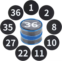 Enseignants en classe préscolaire et maternelle jeu d'identification cercle coloré tapis Spot numéro marqueurs ruban personnalisé