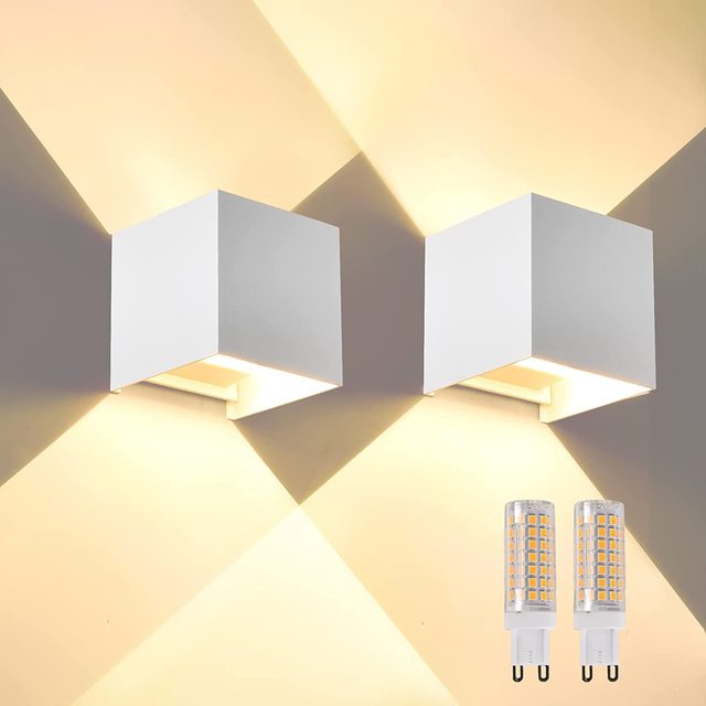 G9 Replaceable Bulb Square Wall LED Light IP65 5W 12W 3000k 6000k Outdoor Lights Wall Mounted for Home