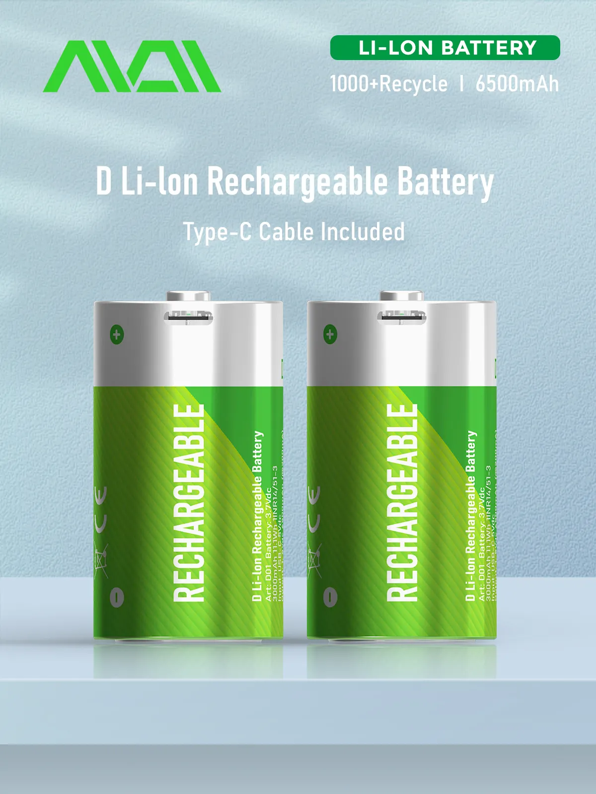 Oem Lithium Battery D Size 1.5v Rechargeable D Batteries For Telescope