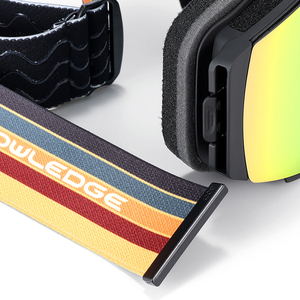 مخصص الوجه حتى نظارات التزلج نظام تدفق الهواء مع أحمر أزرق رمادي رمادي عدسة مغناطيسية - Product Image 5