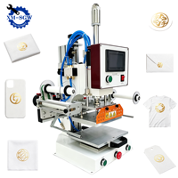 Máquina de Estampagem a Quente SGW para Desktop com Tela Sensível ao Toque e Controle por Pedal para Impressão em Relevo de Etiquetas de Couro e Caixas de Papel