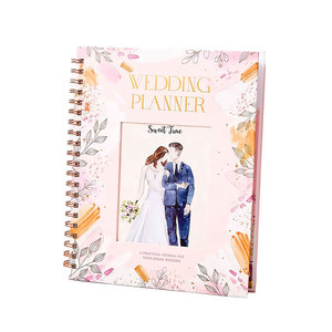 Créez <span class=keywords><strong>mon</strong></span> propre produit Hardcover Wire-O Binding Spiral Journal Weekly Daily Wedding Custom Planner 2026 - Product Image 1