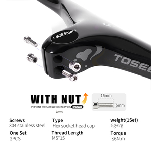 TOSEEK Carbon Integrated <strong>MTB</strong> Handlebar 28.6mm Built-in <strong>Computer</strong> Mount Flat Bar XC Trail Endurance Marathon Racing Competition - Product Image 5