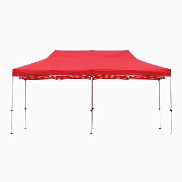 Carpa de techo plegable con sombrilla impermeable para exteriores de aluminio impreso con anexo