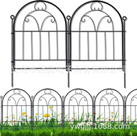 Panneau de clôture décoratif pliable en fer antirouille pour jardin, style treillis, 33 x 43 cm, noir, pour patio et parterre de fleurs, vente en gros