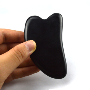 2025 prodotto di vendita caldo nero pietra Bian a forma di cuore Gua Sha strumento di massaggio viso massaggiatore Guasha <span class=keywords><strong>per</strong></span> Spa <span class=keywords><strong>meditazione</strong></span> rilassante - Product Image 6