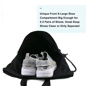 Unisex Colorful <strong>Sports</strong> <strong>Drawstring</strong> <strong>Backpack</strong> In-Stock Basketball Soccer Bag with Waterproof Nylon Lining Soft Shoe Compartment - Product Image 3