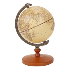 Vintage Educational Gift Purpose World <strong>Globe</strong> <strong>With</strong> Wooden Box Aluminum Revolving <strong>Globes</strong> Wholesale Prices - Product Image 1