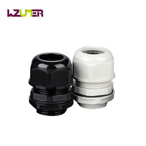 ตัวเชื่อมสายไฟไนลอน WZUMER G3/8 IP68 กันน้ำ สีดำ สำหรับงานอุตสาหกรรม - Product Image 1