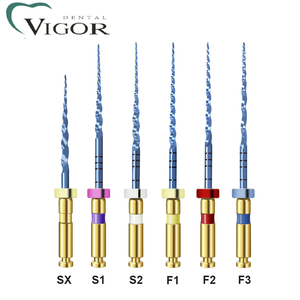 Limes rotatives endodontiques NiTi 21/25/31 mm pour traitement des canaux radiculaires, activation thermique, limes bleues - Product Image 2