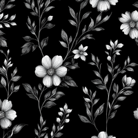 Tissu de robe Koshibo tendance, texture crêpe, motif noir et blanc imprimé sur mesure, pour usage quotidien ou scénique