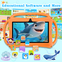 Tablette Android 12 de 7 pouces pour enfants, 2 Go + 32 Go, processeur MTK Quad Core, batterie 3000 mAh, Wi-Fi, résolution 1024x600, nouvelle