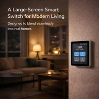 Oferta Especial: Interruptor Inteligente Tuya Wifi Zigbee Wifi Mesh de Pantalla Completa de 1/2/3/4 Botones para Cortinas y Luces, Compatible con Smart Living, Alexa y Google