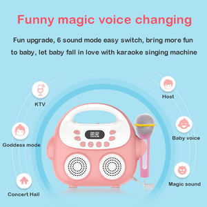 Mini Xách Tay Trẻ Em Máy Karaoke Microphone USB KTV Ca Hát Âm Nhạc Đồ Chơi Trẻ Em Karaoke Microphone - Product Image 5