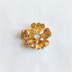 Botón <span class=keywords><strong>de</strong></span> Metal con Pedrería <span class=keywords><strong>de</strong></span> Flores en Color Dorado, Estilo Bohemio para Bodas, Novedad <span class=keywords><strong>de</strong></span> 2020 - Product Image 5