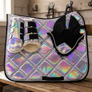 BRAND ZONE Juego de almohadillas de sillín de doma de 25mm de espesor, acolchado de espuma viscoelástica de polialgodón para saltar, carcasa sintética de malla transpirable para - Product Image 2