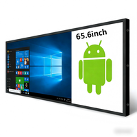 Écran LCD Barre Allongée Premium de 92 Pouces, Prise en Charge 3840(RGB)*1585 pour Machine Publicitaire Murale