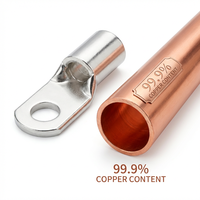 Cosses de câblage robustes en cuivre série SC, bornes annulaires, connecteurs pour câbles de batterie, cosses à compression pour connexion de fils de calibre 2, 4, 6, 8