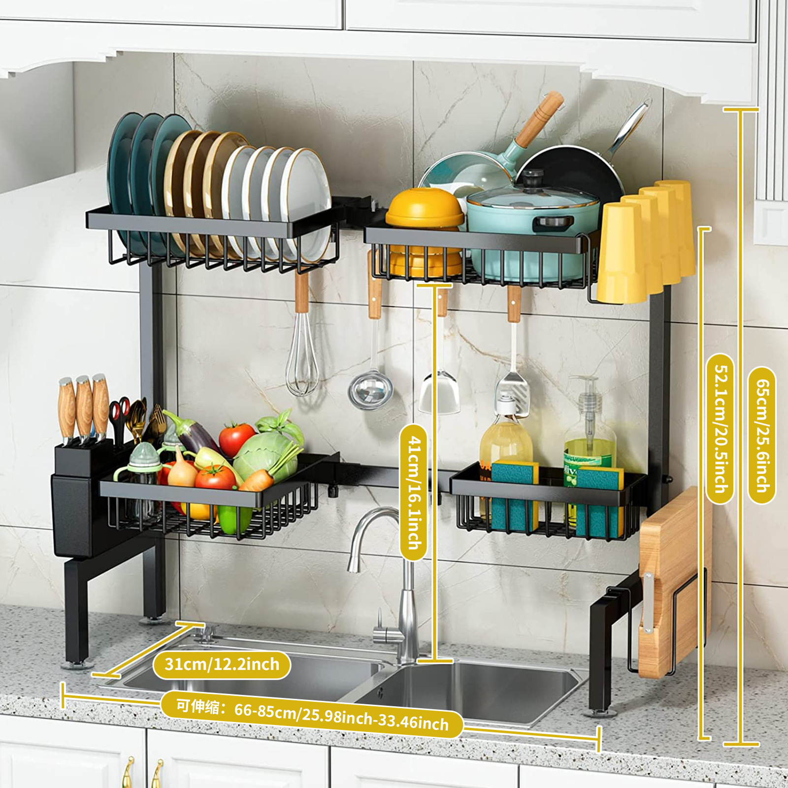 4 cestas tipo portacubiertos de plástico