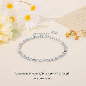 Pulsera de Bisutería de Moda para Mujer, Brazalete de Acero Inoxidable con Diseño de Luna - Product Image 2