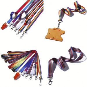 Customized Logo Nylon Square <b>Clip</b> Lanyard with Metal <b>Hook</b> Eco-Friendly & Durable Promotional Neck Strap - Product Image 3