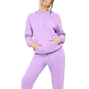 ชุดวอร์มกีฬาผ้าฟลีซสำหรับผู้หญิงคุณภาพสูงแบบสั่งทำพิเศษ ผลิตจากโรงงาน ชุดวอร์มผ้าฟลีซลำลองระบายอากาศได้ดีสำหรับผู้หญิง - Product Image 6