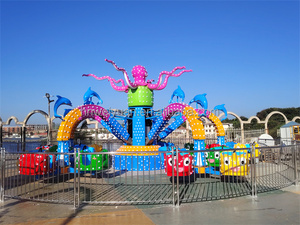 Manège de parc d'attractions à thème, attraction de fête foraine, grand manège rotatif en forme de <span class=keywords><strong>pieuvre</strong></span>, manège de carnaval, intérieur/extérieur, LED multicolores - Product Image 4