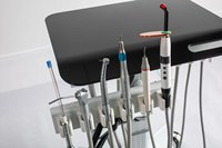 Chariot dentaire mobile EURVET pour clinique vétérinaire, avec élévateur électrique et support rotatif, 110 à 240V