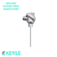 Transducteur de température industriel 3 fils Pt 100 flexible Sonde de température 4-20ma et transmetteur thermocouple