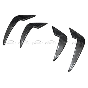 สำหรับ BMW F87 M2 2016+ ชุดแต่งกันชนหน้าคาร์บอนไฟเบอร์ สปอยเลอร์ลิป สปลิตเตอร์ แฟลป บังโคลน คานาร์ด สภาพใหม่ - Product Image 4