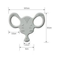 Jouet à dents molaires CE 0-6 mois animal silicone éléphant bébé anneau de dentition tout-petits sensoriel apaiser fidget jouet anneaux de dentition pour bébés