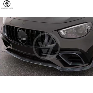 Nouvelle lèvre avant et aération en fibre de carbone sèche pour Mercedes-Benz Classe E W213 E63S (2017-2020) - Tissage sergé brillant, ajustement précis 1:1 - Product Image 2